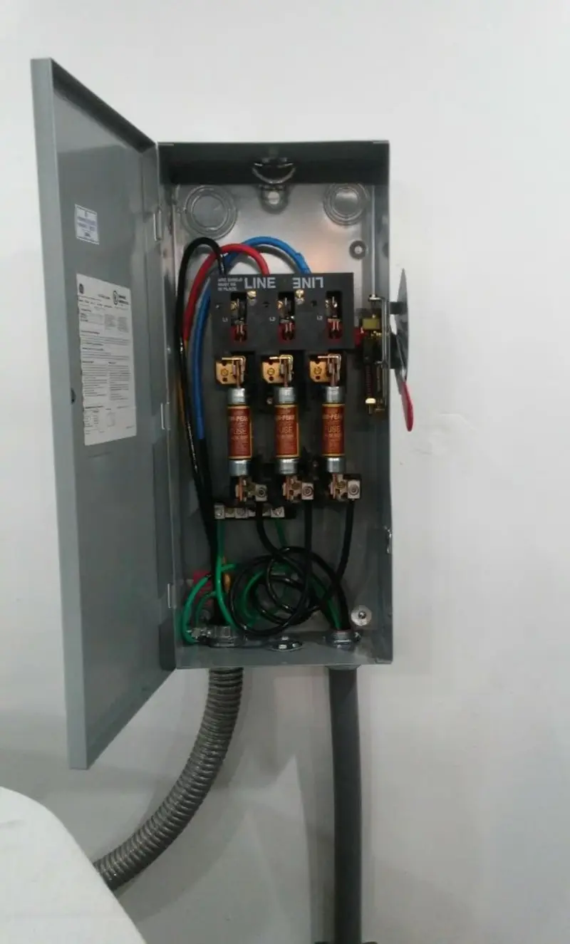 Three-phase disconnect switch installed for Electrical Wiring & Rewiring in Nevada City